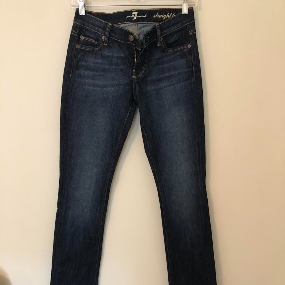 7 For All Mankind Straight Leg Jeans.